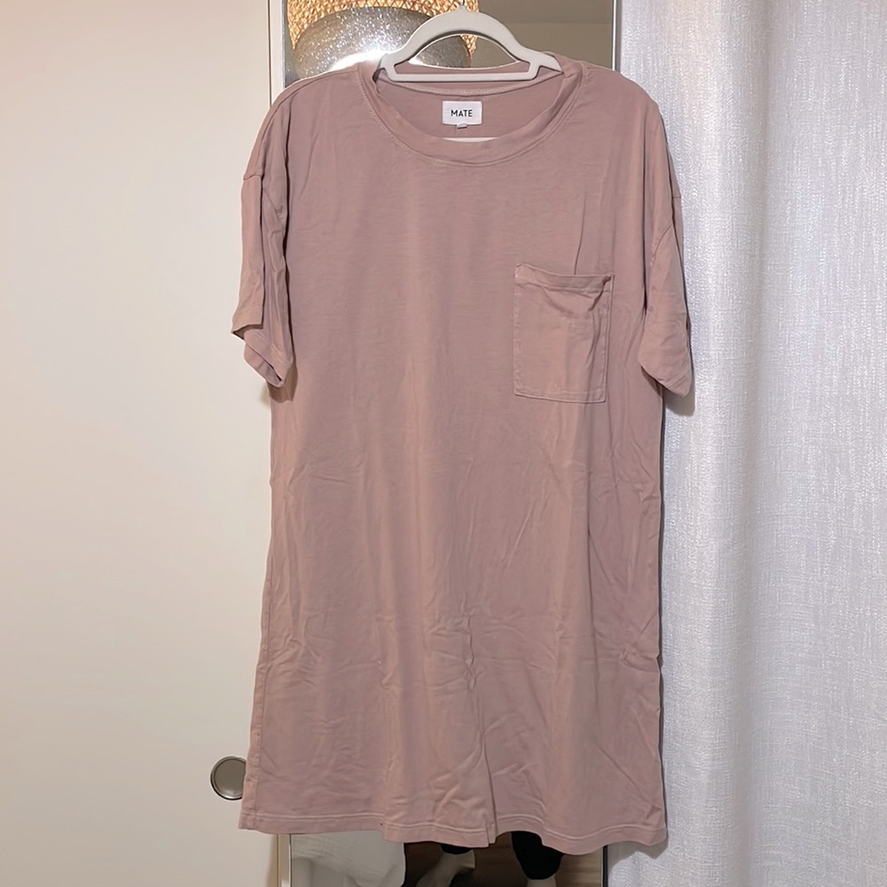 Mate the Label Tencel Sleepdress in Rose. Size Large